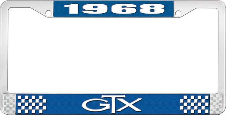 1968 GTX License Plate Frame - Blue