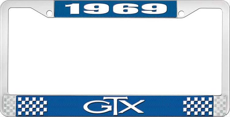 1969 GTX License Plate Frame - Blue