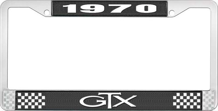 1970 GTX License Plate Frame - Black