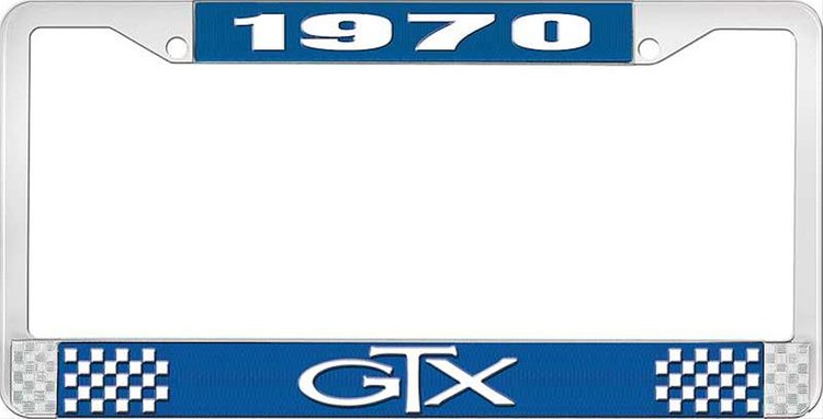 1970 GTX License Plate Frame - Blue