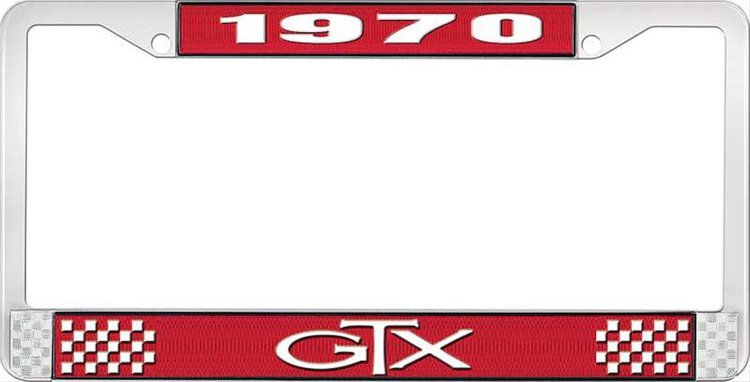 1970 GTX License Plate Frame - Red