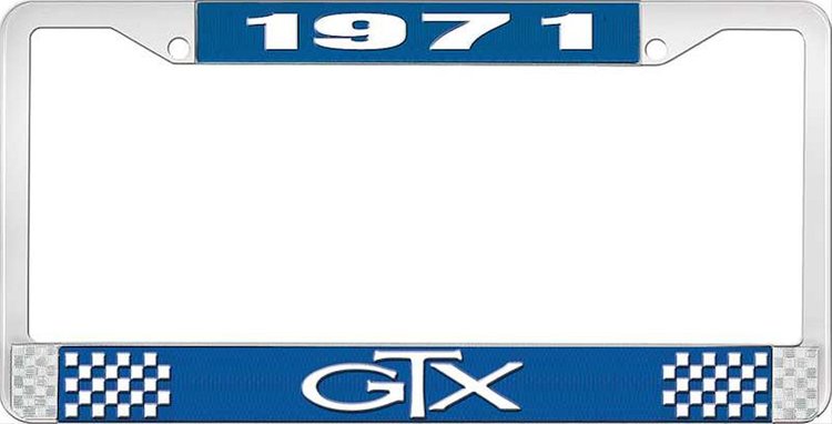 1971 GTX License Plate Frame - Blue