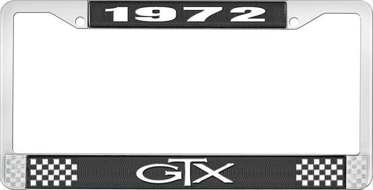 1972 GTX License Plate Frame - Black