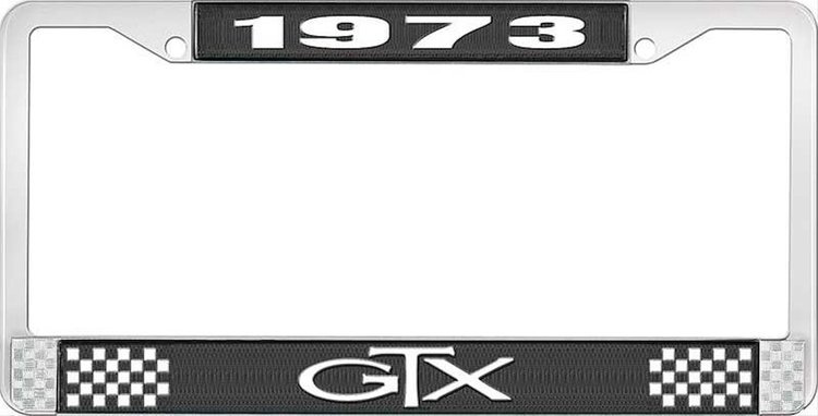 1973 GTX License Plate Frame - Black