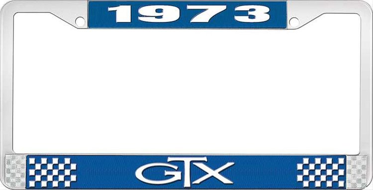 1973 GTX License Plate Frame - Blue