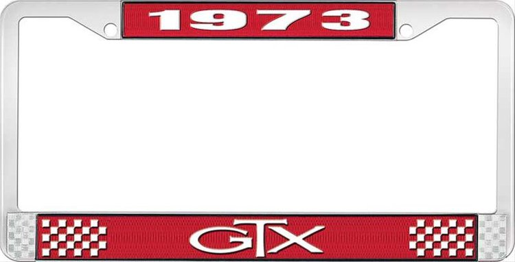 1973 GTX License Plate Frame - Red