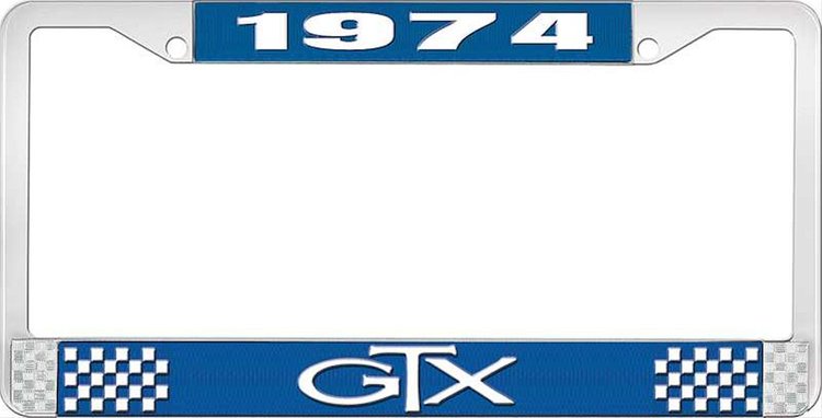 1974 GTX License Plate Frame - Blue
