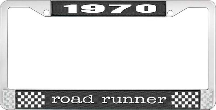 1970 Road Runner License Plate Frame - Black