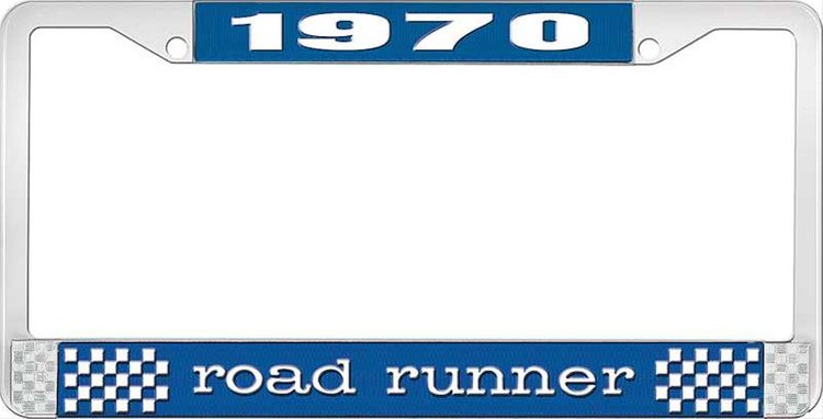 1970 Road Runner License Plate Frame - Blue