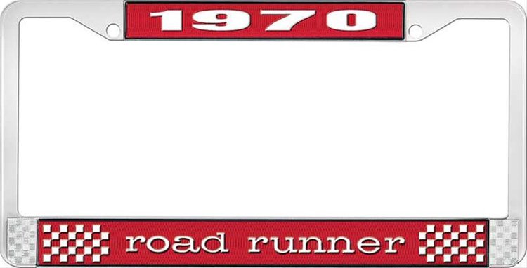 1970 Road Runner License Plate Frame - Red