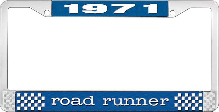 1971 Road Runner License Plate Frame - Blue