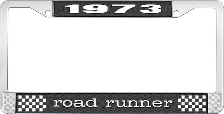 1973 Road Runner License Plate Frame - Black