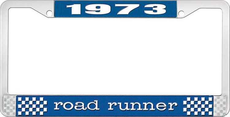 1973 Road Runner License Plate Frame - Blue