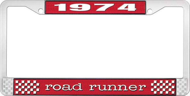 1974 Road Runner License Plate Frame - Red