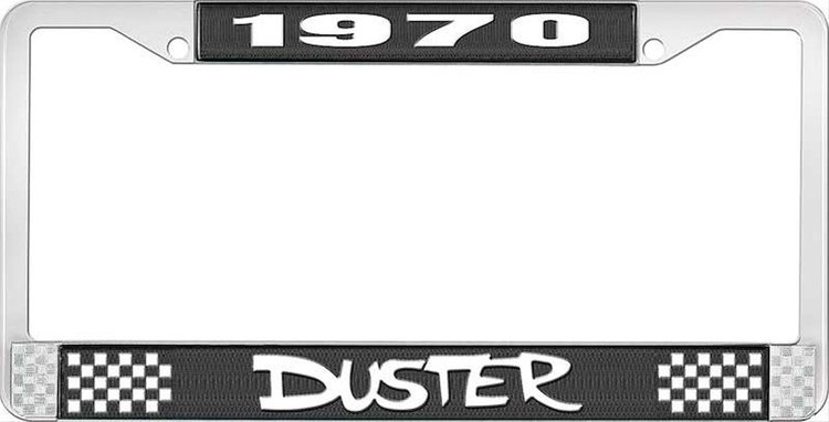 1970 Duster License Plate Frame - Black