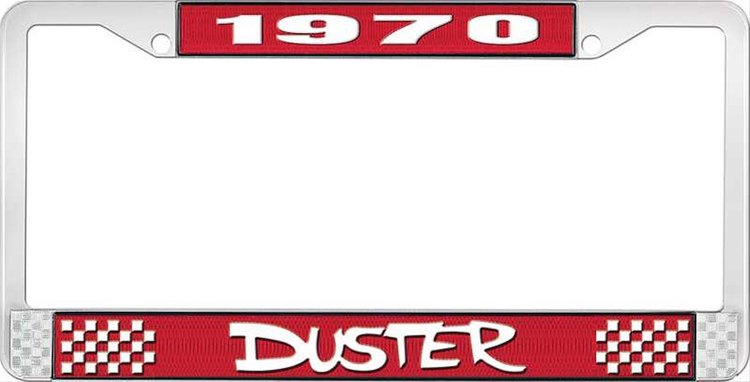 1970 Duster License Plate Frame - Red