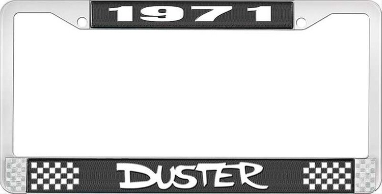 1971 Duster License Plate Frame - Black