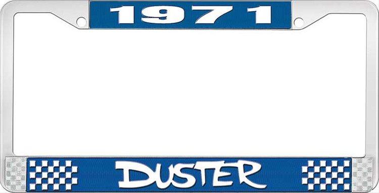 1971 Duster License Plate Frame - Blue