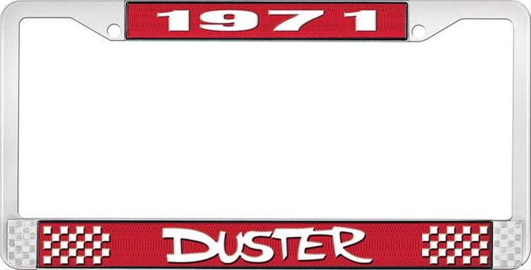 1971 Duster License Plate Frame - Red