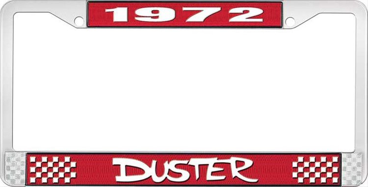 1972 Duster License Plate Frame - Red