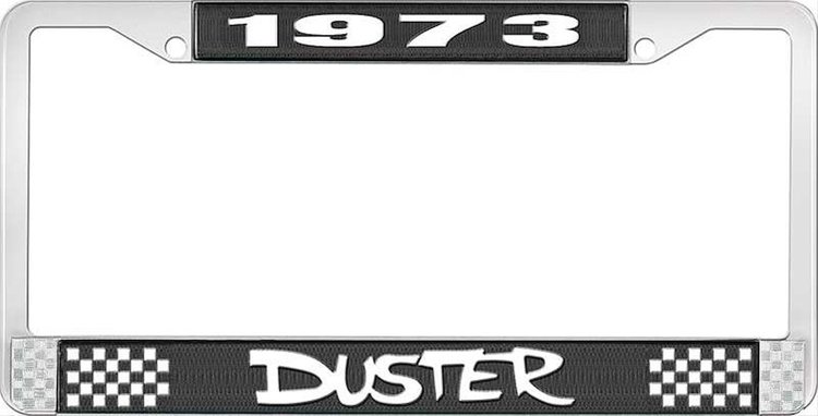1973 Duster License Plate Frame - Black