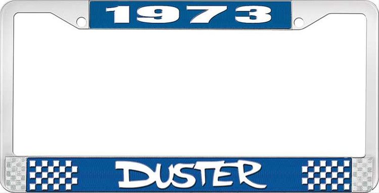 1973 Duster License Plate Frame - Blue