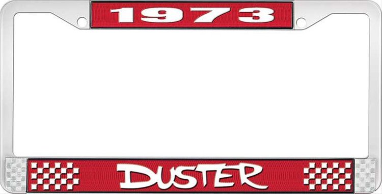 1973 Duster License Plate Frame - Red