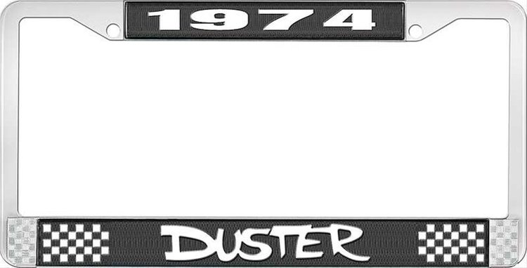 1974 Duster License Plate Frame - Black