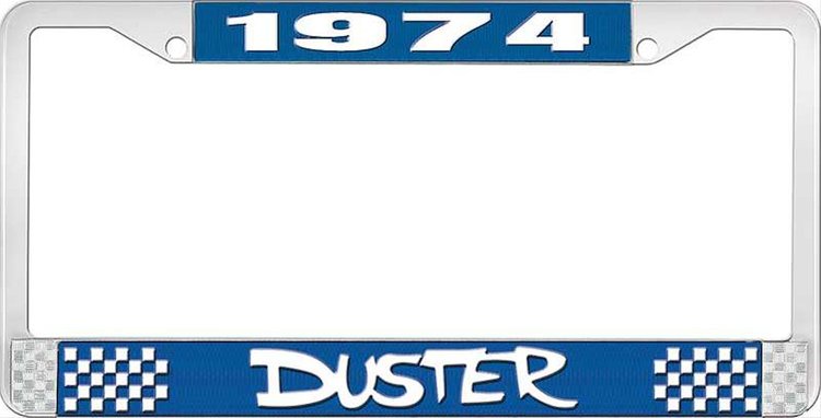 1974 Duster License Plate Frame - Blue
