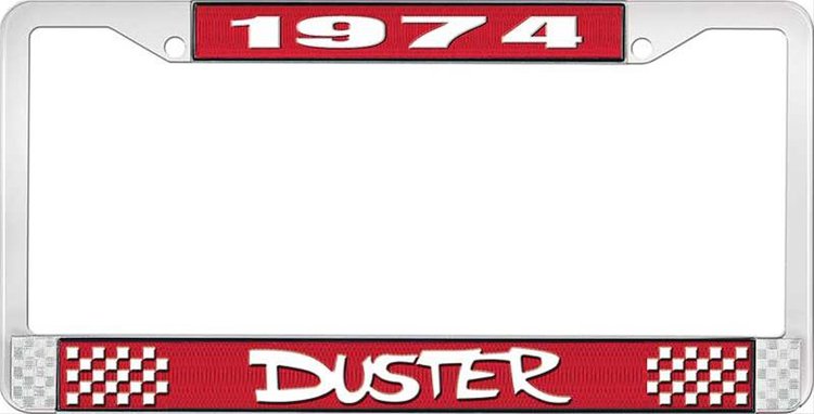 1974 Duster License Plate Frame - Red