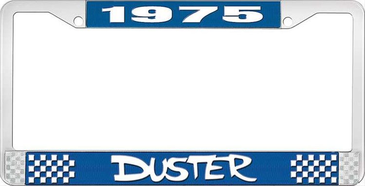 1975 Duster License Plate Frame - Blue