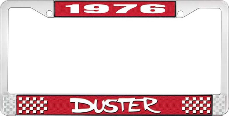 1976 Duster License Plate Frame - Red