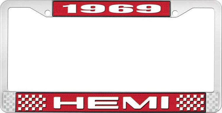 1969 Hemi License Plate Frame