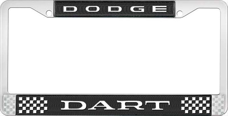 Dodge Dart License Plate Frame - Black