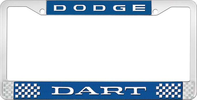 Dodge Dart License Plate Frame - Blue