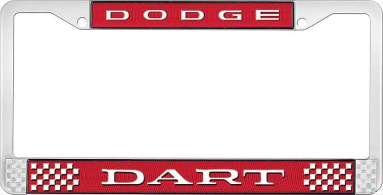 Dodge Dart License Plate Frame - Red
