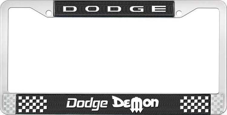 Dodge Demon License Plate Frame - Black
