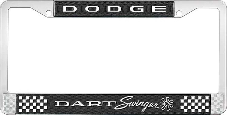 Dodge Dart Swinger License Plate Frame - Black