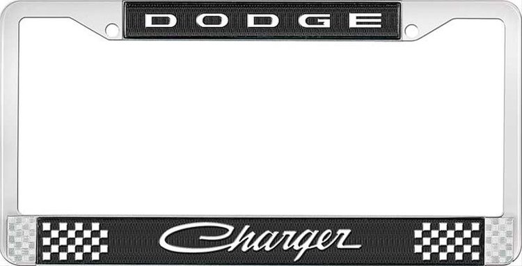Dodge Charger License Plate Frame - Black