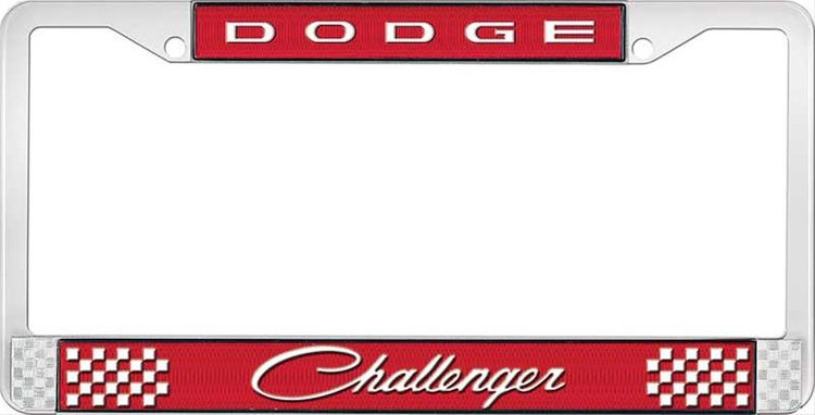 Dodge Challenger License Plate Frame - Red