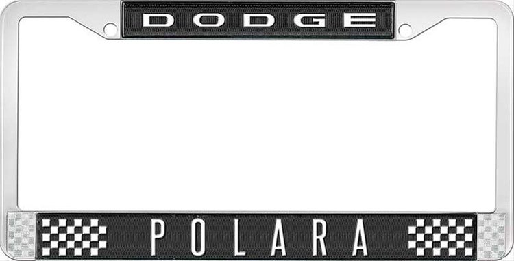 Dodge Polara License Plate Frame - Black