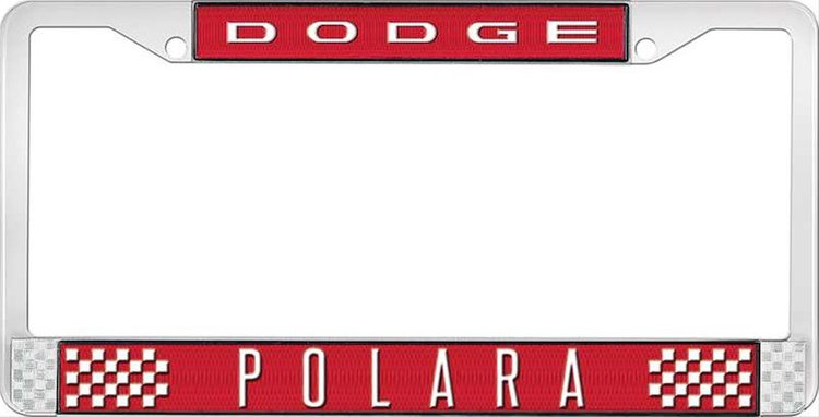 Dodge Polara License Plate Frame - Red