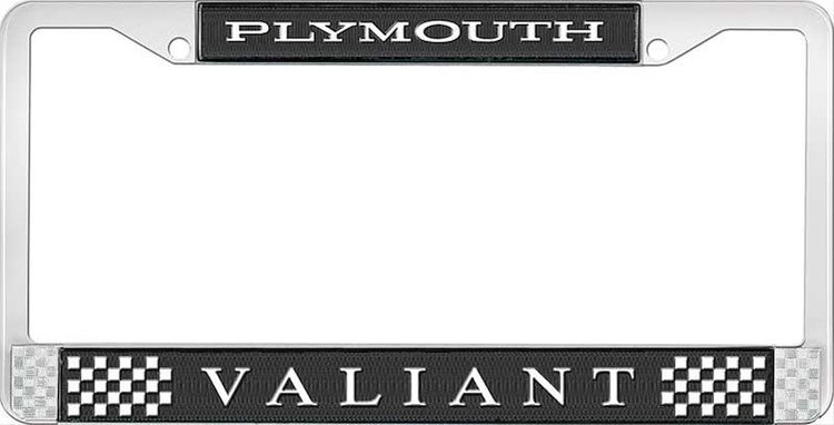 Plymouth Valiant License Plate Frame - Black