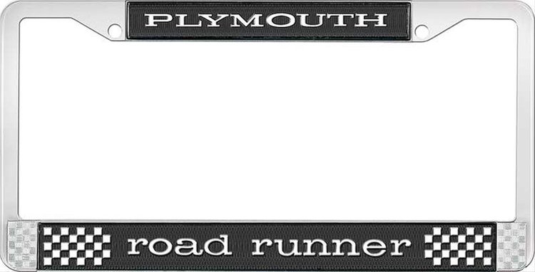 Plymouth Road Runner License Plate Frame - Black