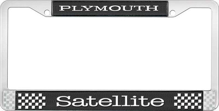 Plymouth Satellite License Plate Frame - Black