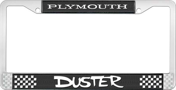Plymouth Duster License Plate Frame - Black