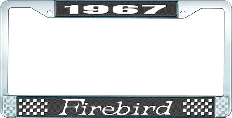 1967 Firebird License Plate Frame - Black