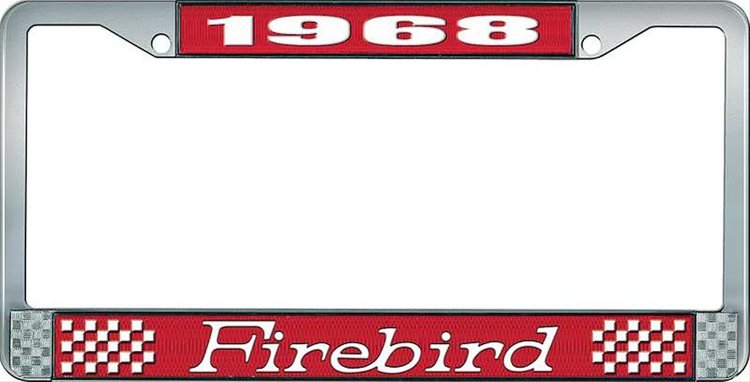 1968 Firebird License Plate Frame - Red