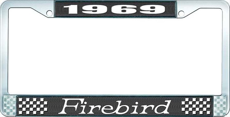 1969 Firebird License Plate Frame - Black