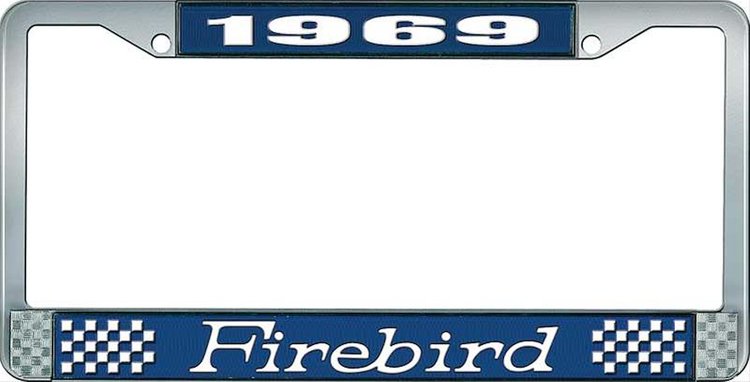 1969 Firebird License Plate Frame - Blue
